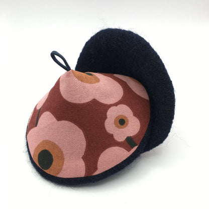 Maniques Camélias - Pourpre / Marine